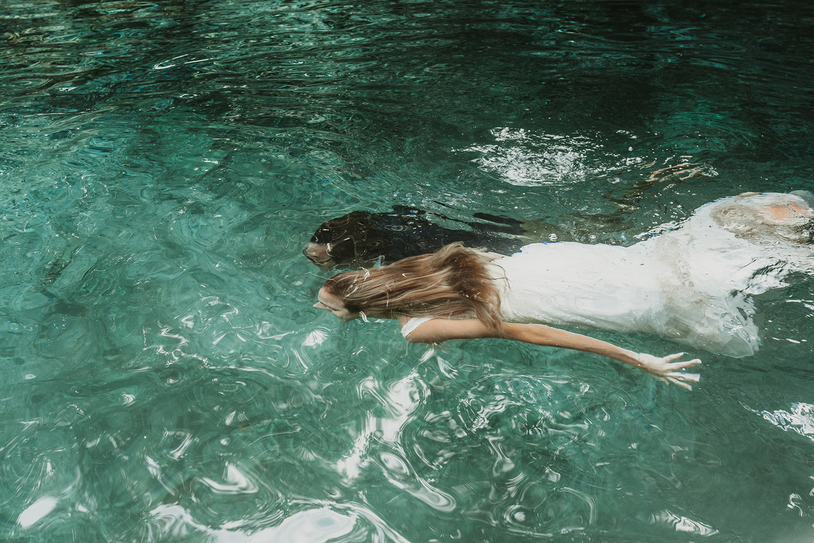 Tulum Destination Wedding Trash The Dress Cenote Underwater
