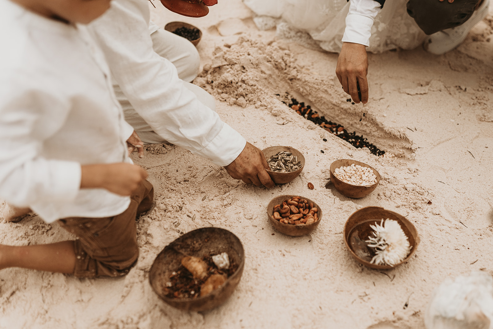 Mayan Ceremony - Tulum destination wedding in Sian Ka'an