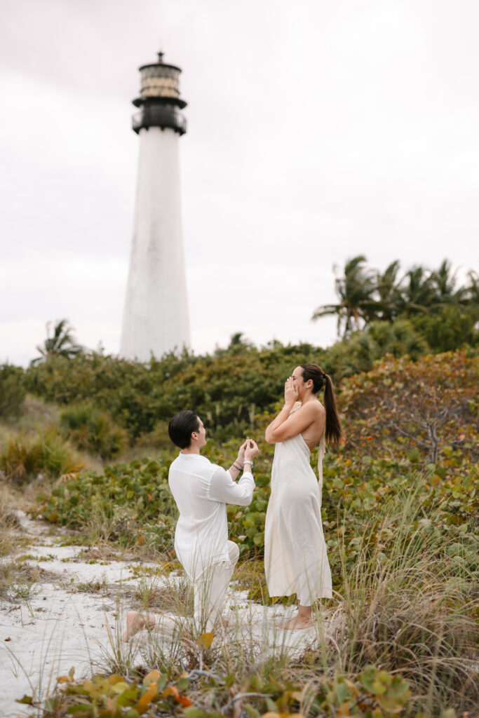 Key Biscayne Bill Baggs Florida Engagement Photoshoot by Kristelle Boulos