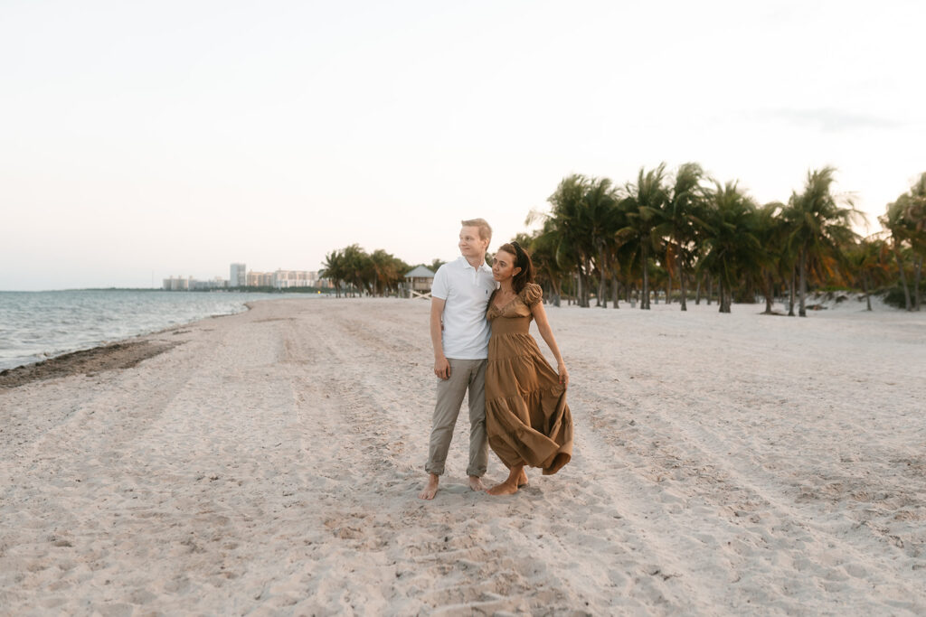 Key Biscayne Crandon Park Florida Engagement Photoshoot by Kristelle Boulos